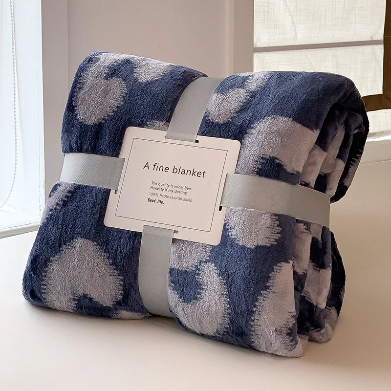 Storm Grey Soft Lightweight Flannel Throw