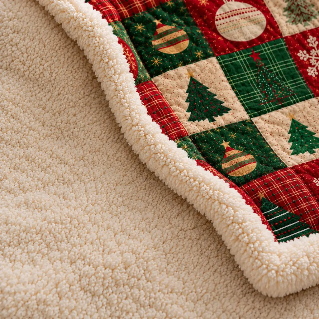 Christmas Patchwork Throw