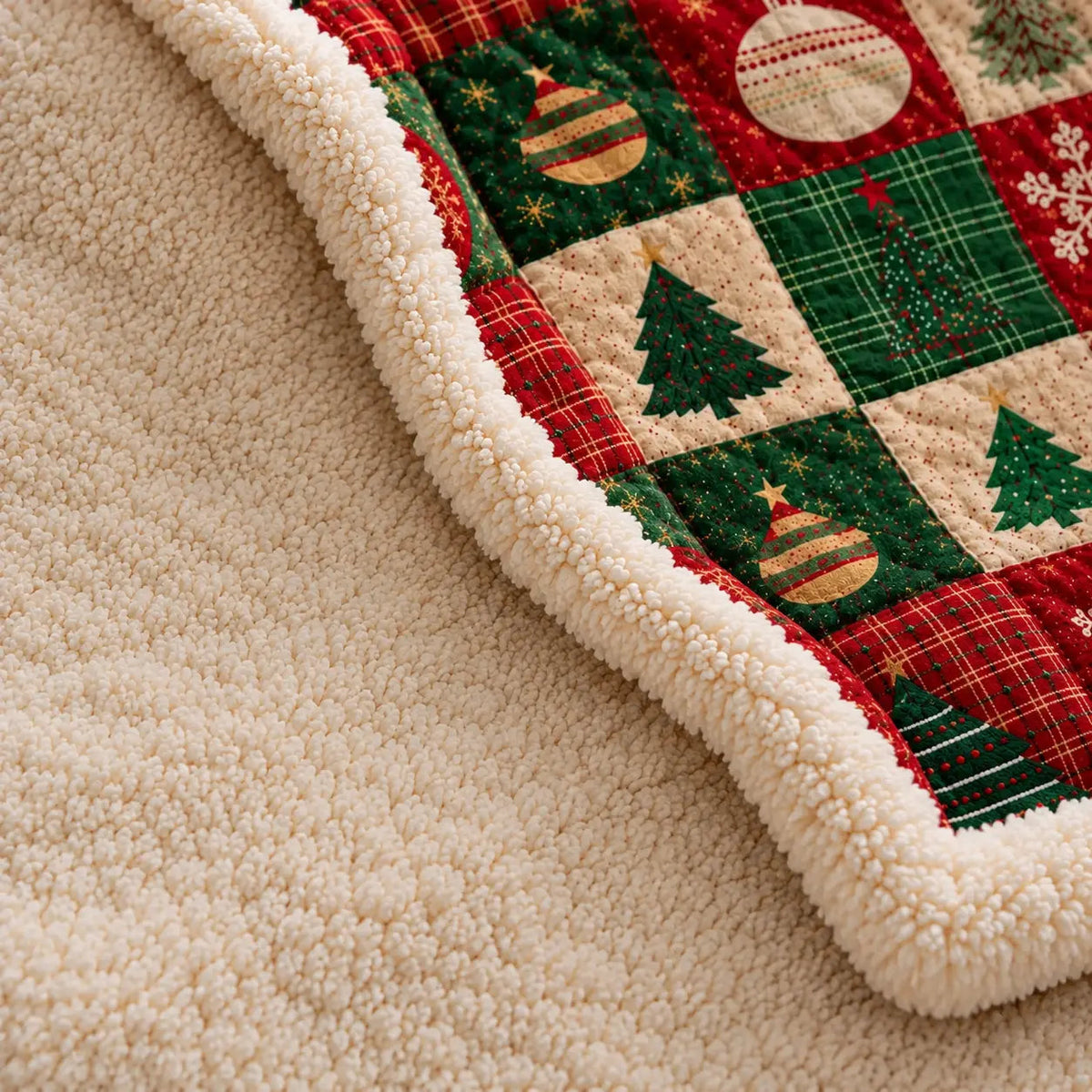 Christmas Patchwork Throw