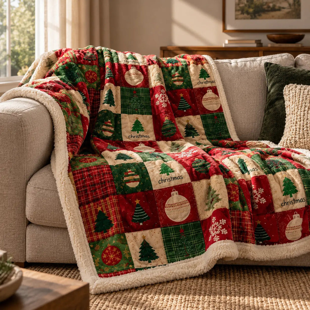 Christmas Patchwork Throw – 70x100cm