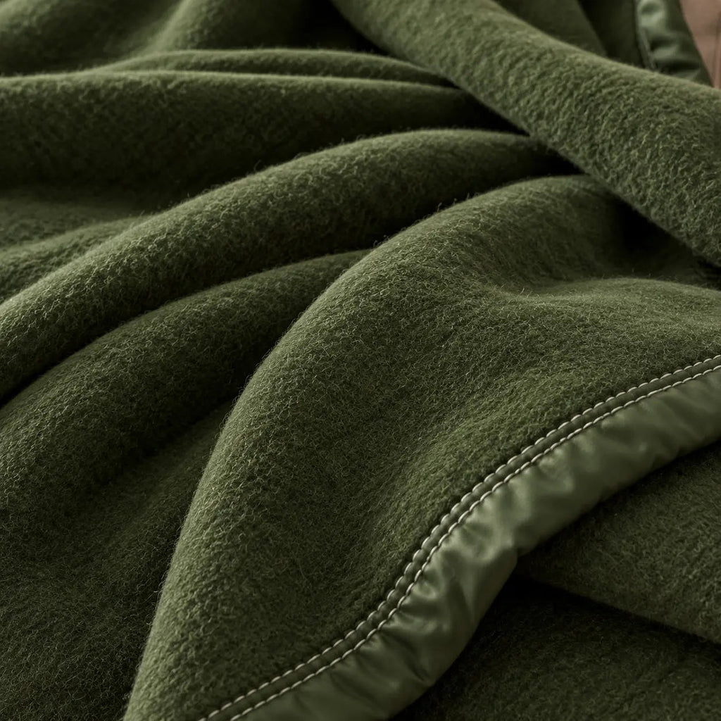 Green Wool Throw