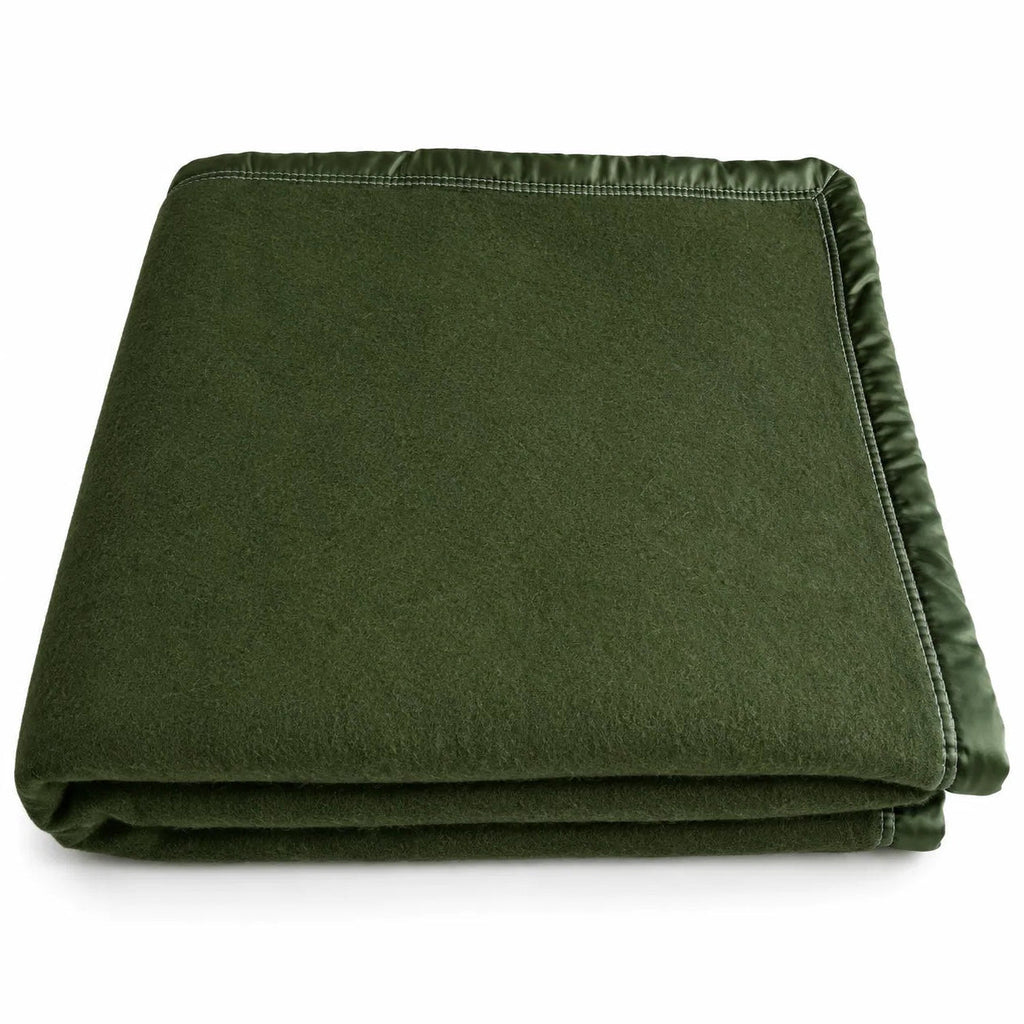 Green Wool Throw