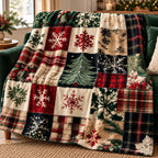 Red, green and cream