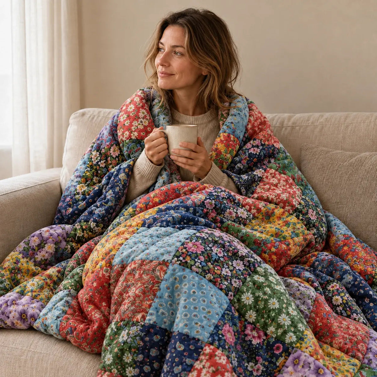 Patchwork Throw – Pattern 1 130x150cm