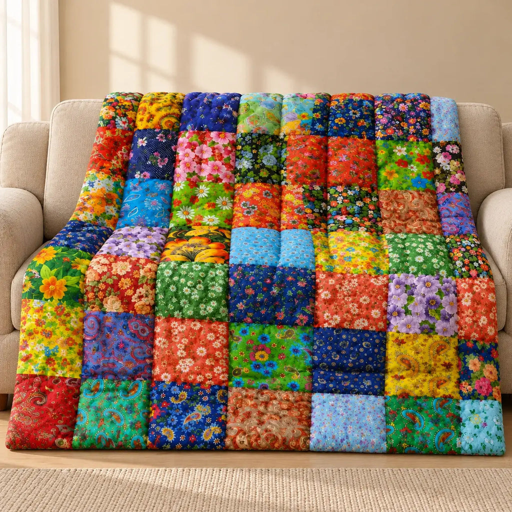 Patchwork Throw – Pattern 1 70x100cm