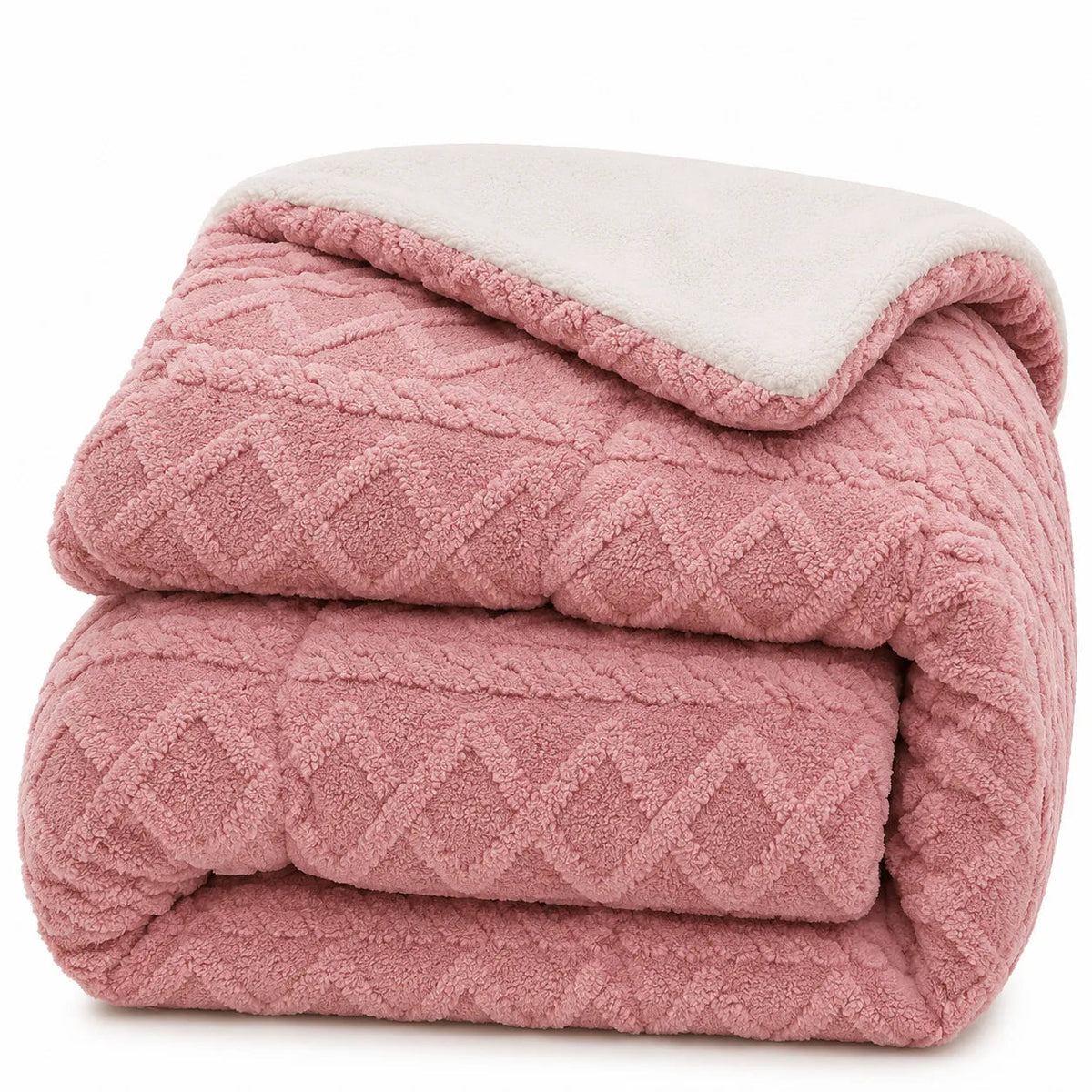 Raised-Pattern Weighted Throw – Beige 200x230cm