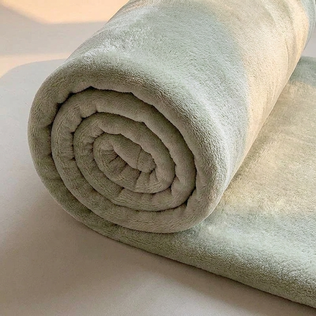 Verdigris Soft Lightweight Flannel Throw