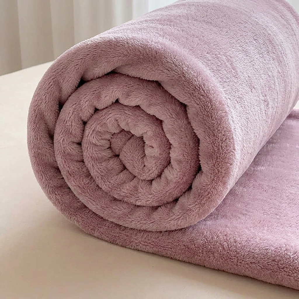 Lilac Soft Lightweight Flannel Throw