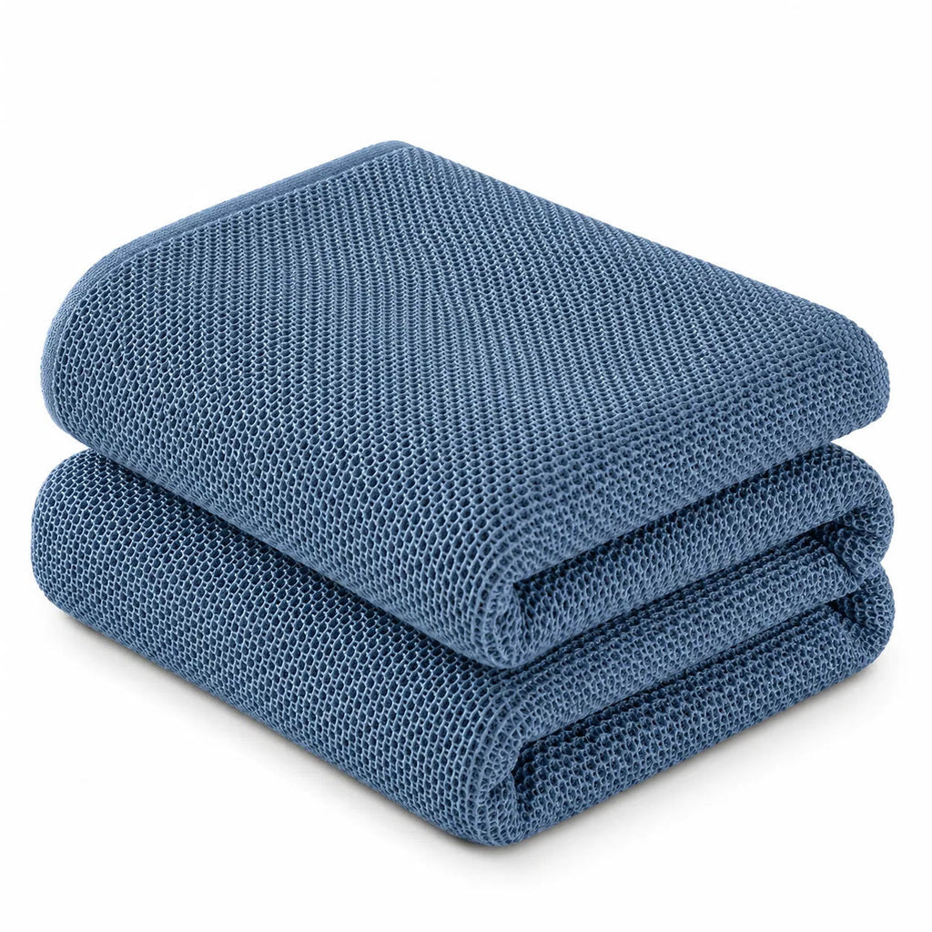 Ribbed Cotton Sofa Throw – Grey 200x230cm