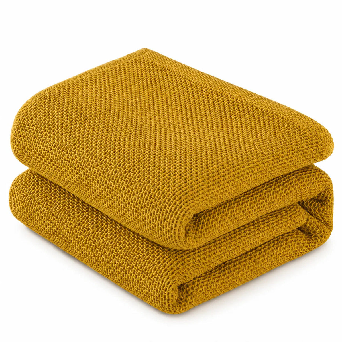 Ribbed Cotton Sofa Throw – Pink 100x150cm