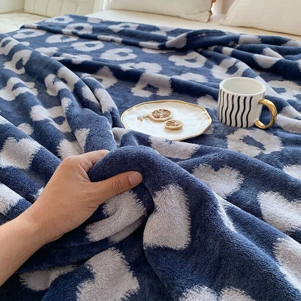 Storm Grey Soft Lightweight Flannel Throw