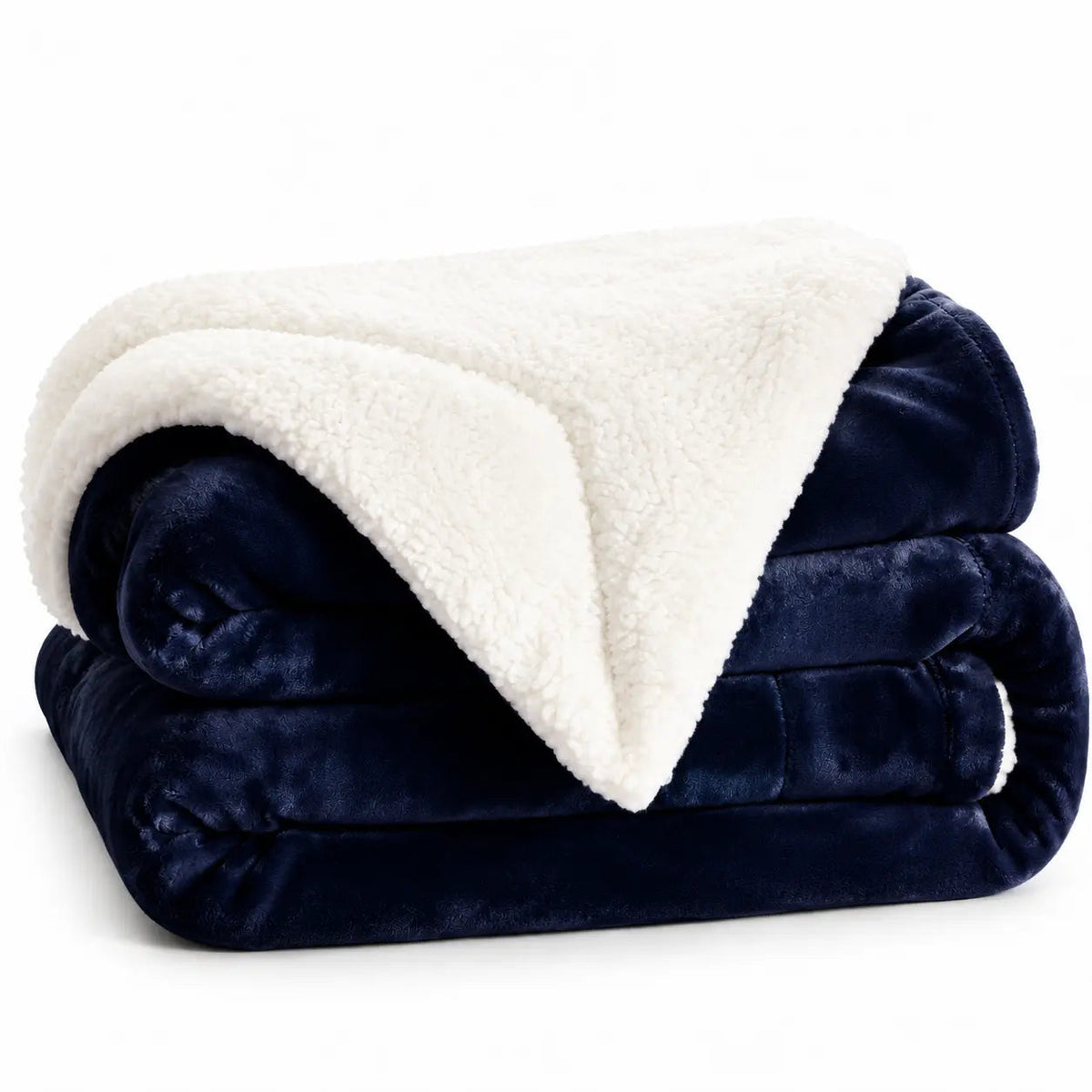 Warm Reversible Sherpa Throw – Light grey 200x230cm